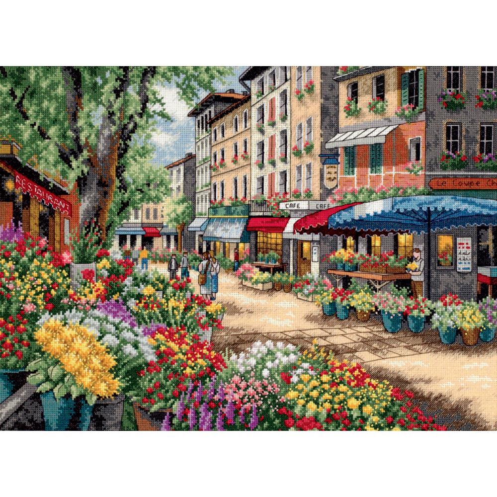 Gold Collection Paris Market Counted Cross Stitch Kit